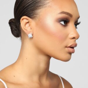 أقراط “نوثينج بات سكوير” – فضي