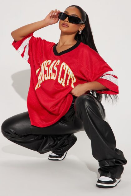 تي شيرت جيرسي 'كانساس سيتي نيشن' - أحمر