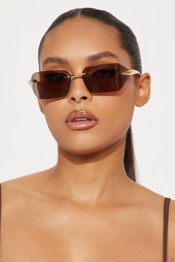 نظارة تو ذا نكست ليفل مربعة - بني