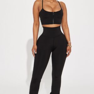 بنطلون يوغا رياضي “بريك أ سويت” – أسود