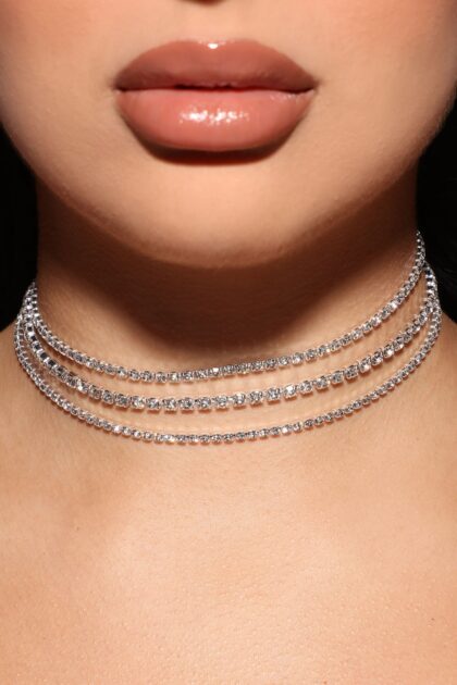 طقم شوكر "بيست إن ذا جيم" 3 قطع - فضي