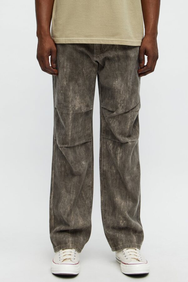 جينز "فايف إيه إم" قصة مستقيمة - بني