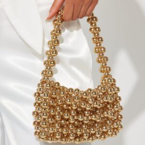 حقيبة يد “دبل بابل فيز” – ذهبي