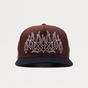 قبعة سناباك “فليم” بخياطة متباينة – بني