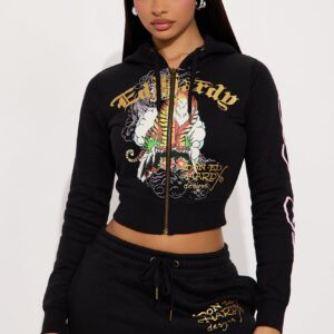 هودي إد هاردي “تايجر كليف” بسحاب – أسود