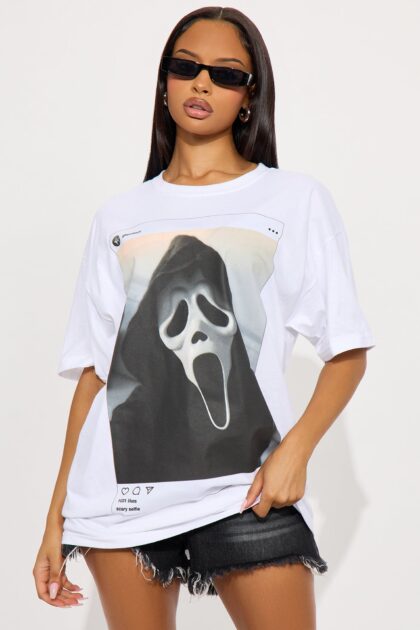 تيشيرت "جوست فيس" بوست - أبيض