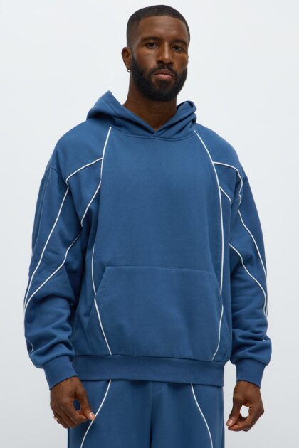 هودي مقلم "بين سترايب" - كحلي