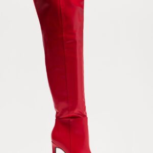 بوت فخذ عالي “جوردانا” – أحمر