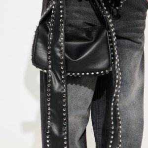 حقيبة يد (كلتش) “ستوديد بو” – أسود