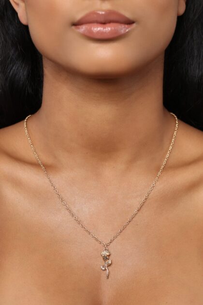 قلادة الوردة "روز تو ذا أوكيجن" - ذهبي