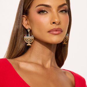 أقراط “إيت نايتس” مرصعة – أزرق