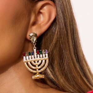 أقراط “إيت نايتس” مرصعة – أزرق