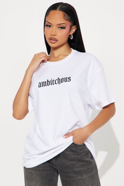 تيشيرت "أمبيتشس" واسع - أبيض