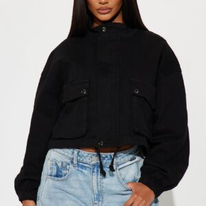 جاكيت بومبر تويل “إيدج أوف تاون” – أسود