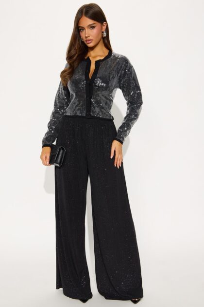 بنطلون "غلو أندر بريشر" لوريكس أرجل واسعة 32 بوصة - أسود