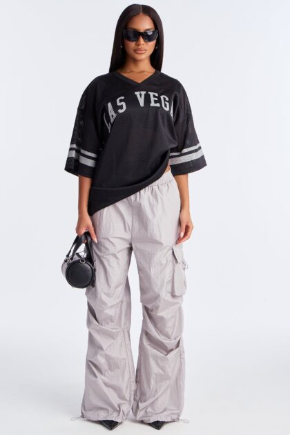 تي شيرت جيرسي 'إل ڤي نيشن' - أسود/فضي