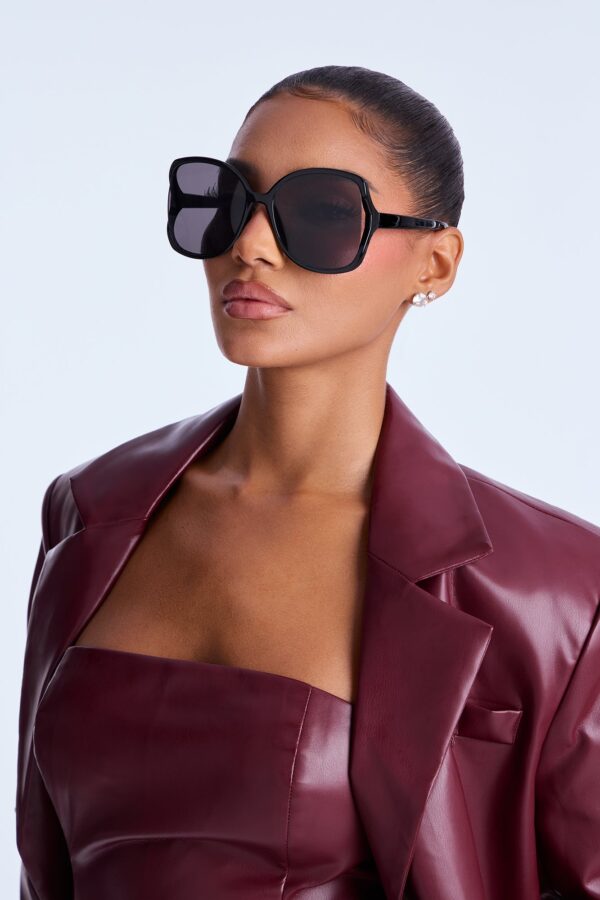 نظارة سوزانا صن دائرية - أسود