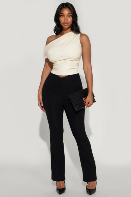 بنطلون سكيني "أنجليكا" 29 بوصة - أسود