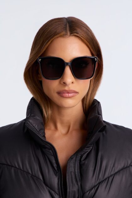 نظارة جلو جيتر مربعة - أسود