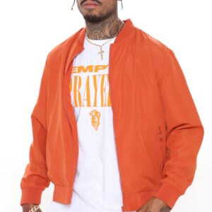 جاكيت بومبر “إيدي” – برتقالي