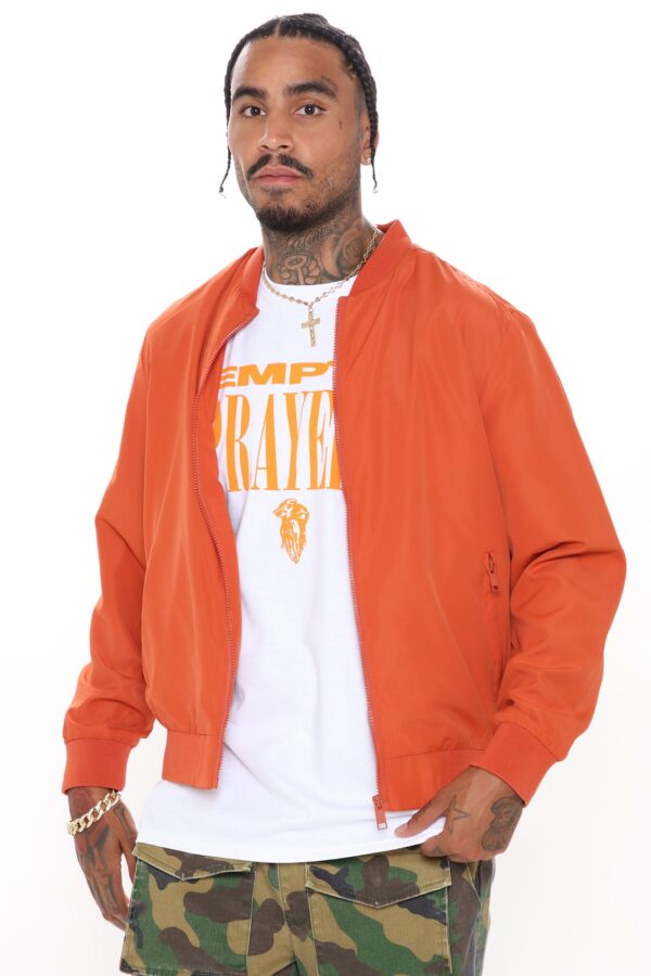 جاكيت بومبر "إيدي" - برتقالي