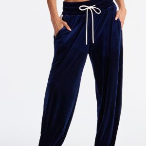 بنطلون رياضي “تيز يو” مخمل أرجل واسعة 32 – أزرق متعدد