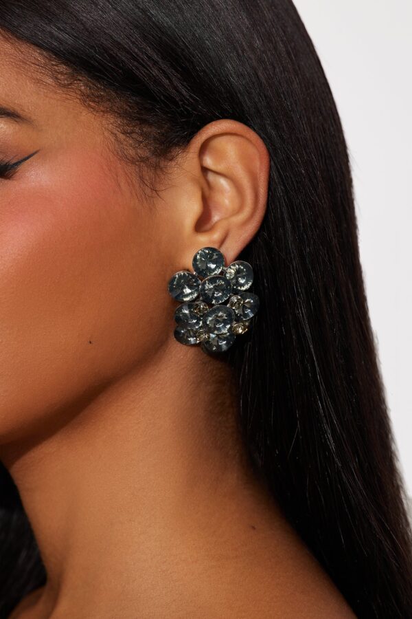 أقراط "ميدنايت تاتش" - رمادي