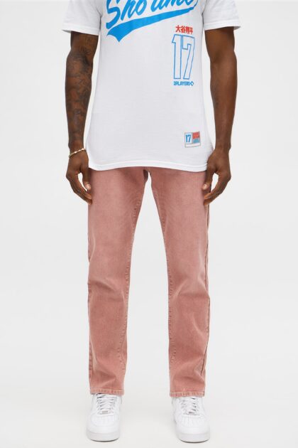 جينز "ميرسر" سكيني سترتش - عنابي