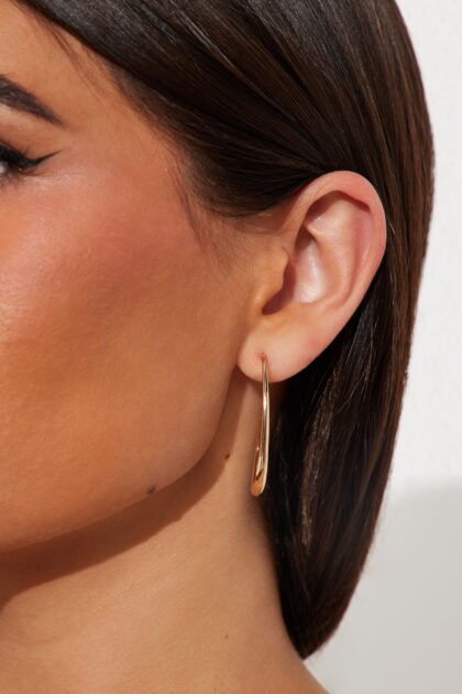 أقراط هوب "سيمبل بليجر" - ذهبي