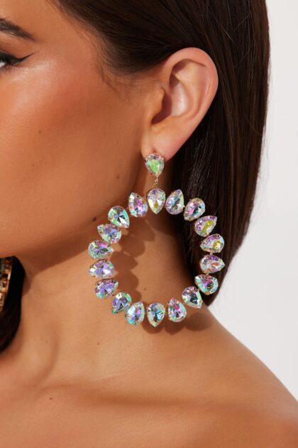 أقراط "واتش مي شاين" - ذهبي