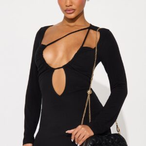 حقيبة كروس بودي “كي تو ماي هارت” – أسود