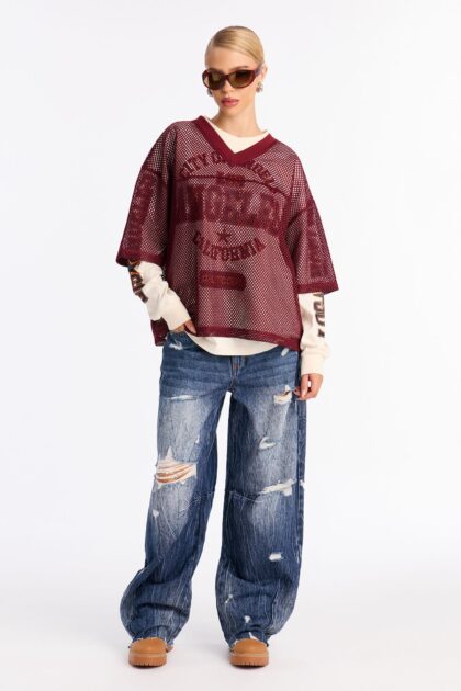 جيرسي 'مدينة لوس أنجلوس كاليفورنيا' - كريمي/مُشَكَّل