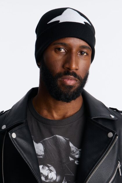 قبعة بيني "ستار" كولور بلوك - أسود/أبيض