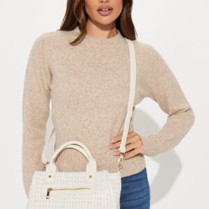 حقيبة يد “هايلي” – كريمي/متعدد