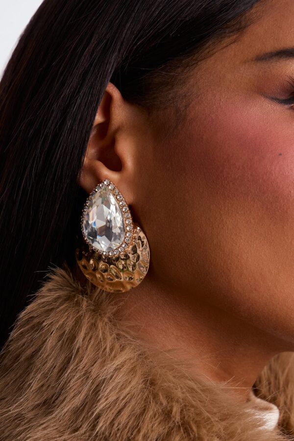 أقراط "لومينوس نايت" - ذهبي