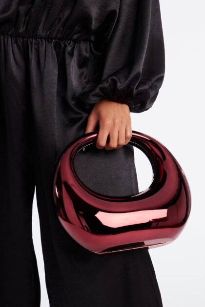 حقيبة يد "ذا غيرلز نايت آوت" - عنابي