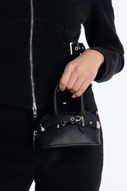 حقيبة كروس بودي جلد صناعي "نو ستريس" - أسود