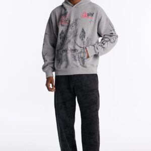 هودي “سانت لايف ستايل” بقصة واسعة – رصاصي