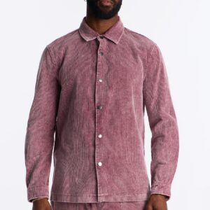 قميص “شي تاون” كودري بأزرار – عنابي