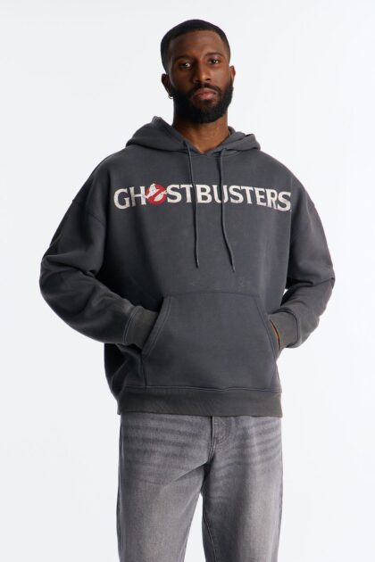 هودي "جوست باستر - ستاي بافت" - أسود باهت