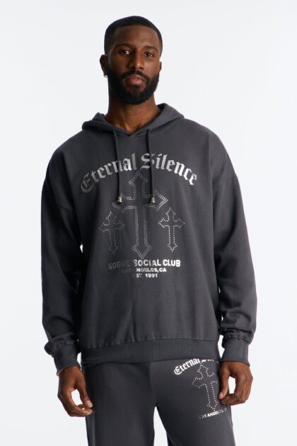 هودي "روج سوشيال كلوب" - أسود
