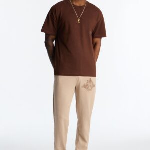 تيشيرت “إتيرنال إل إيه” بأكمام قصيرة – بني غامق