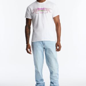 تيشيرت “بارني آند فريندز” بأكمام قصيرة – أبيض