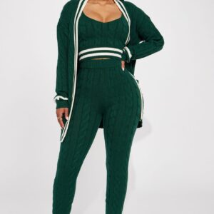 طقم سويتر ليغينغ “أليسا 3 قطع” – هانتر