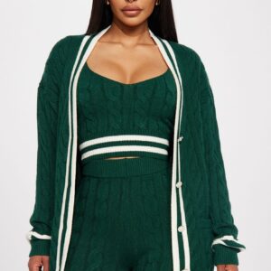 طقم سويتر ليغينغ “أليسا 3 قطع” – هانتر