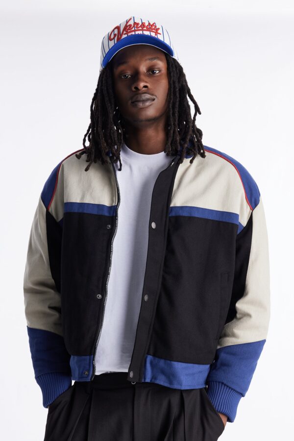 جاكيت بومبر "فيكتوري لاب" كولور بلوك - أسود/مزيج