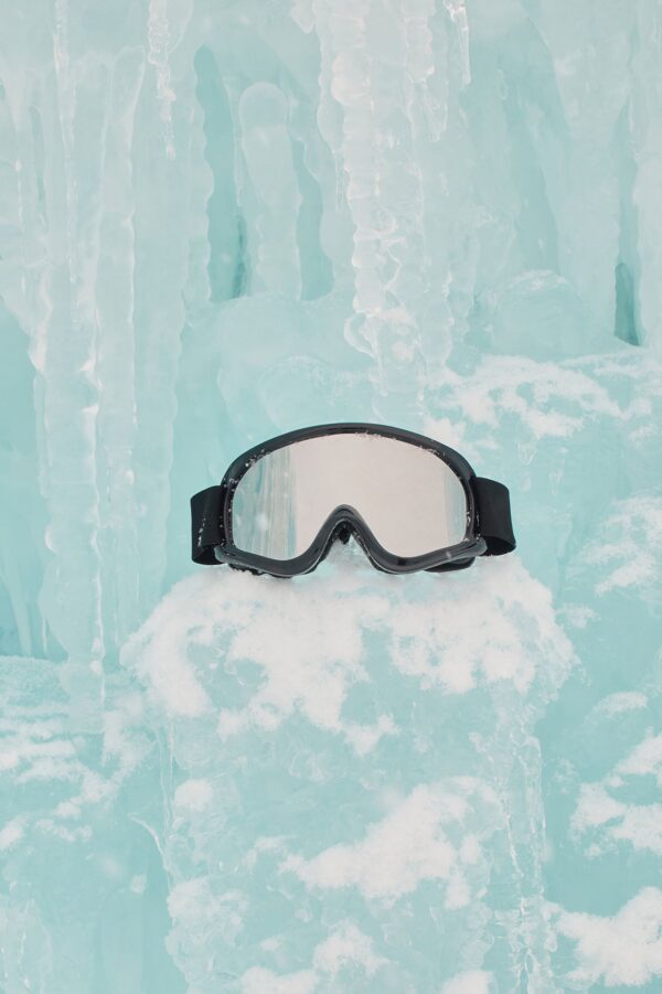 نظارة واقية للتزلج "سلوب كوين" - فضي/أسود