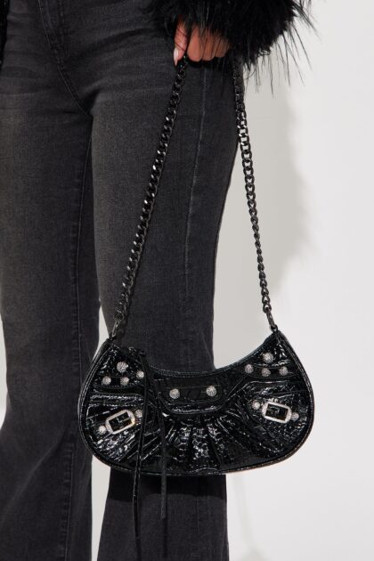 حقيبة كتف "كاميلا" - أسود