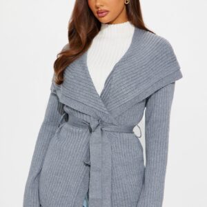 كارديجان “كوزي كوين” بحزام – رمادي
