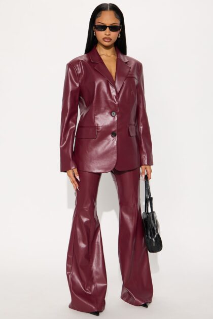 import placeholder for fernanda blazer set wine